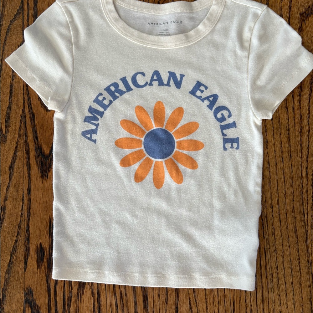 American Eagle Cream Tee